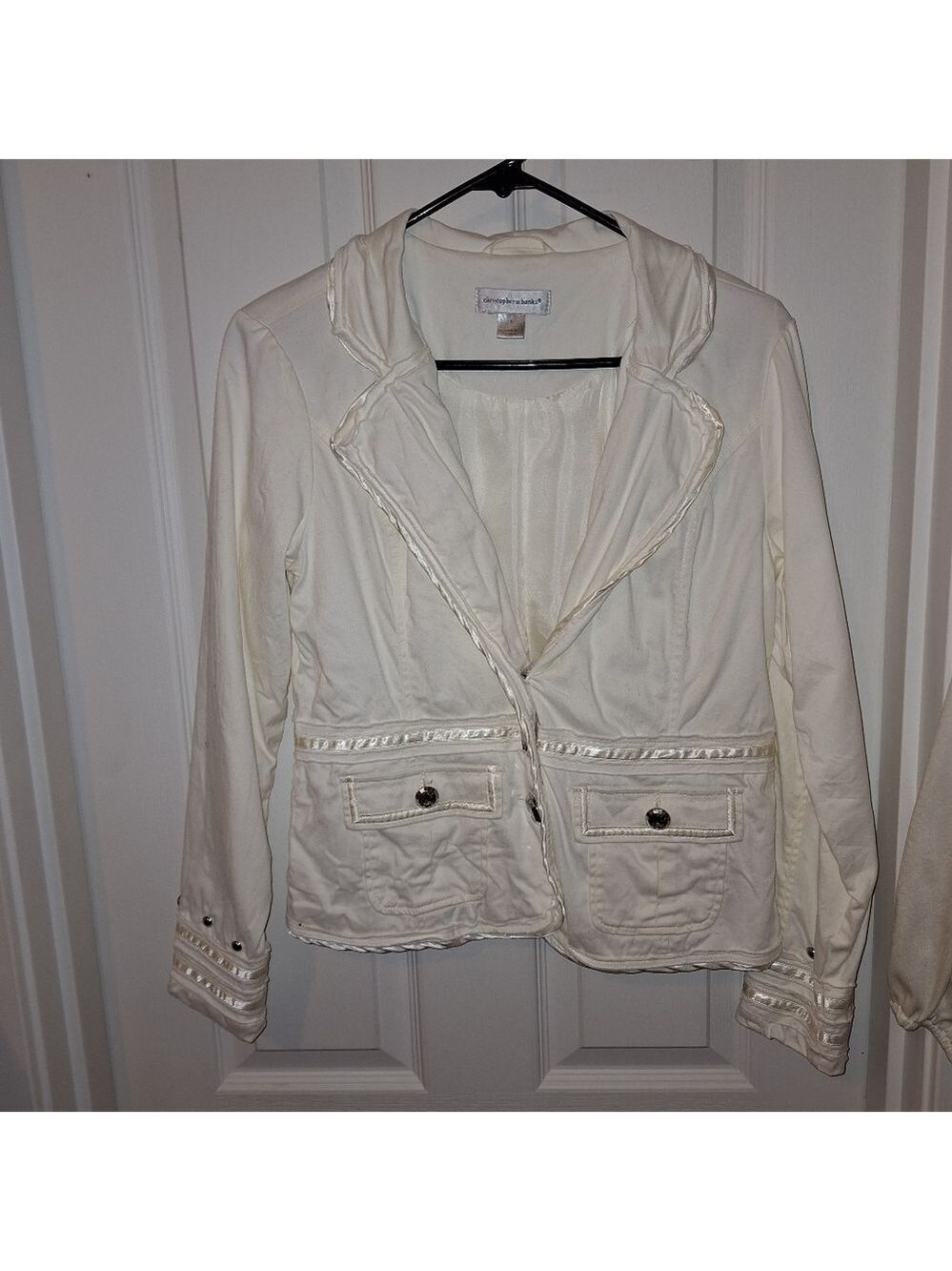 Christopher and Banks Cream Jacket